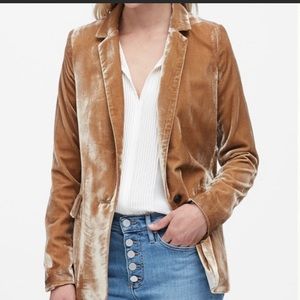 Banana Republic light brown Velvet Blazer  one bottom size US 2